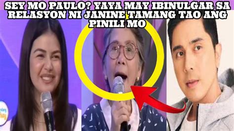 May relasyon kami ni Yaya .